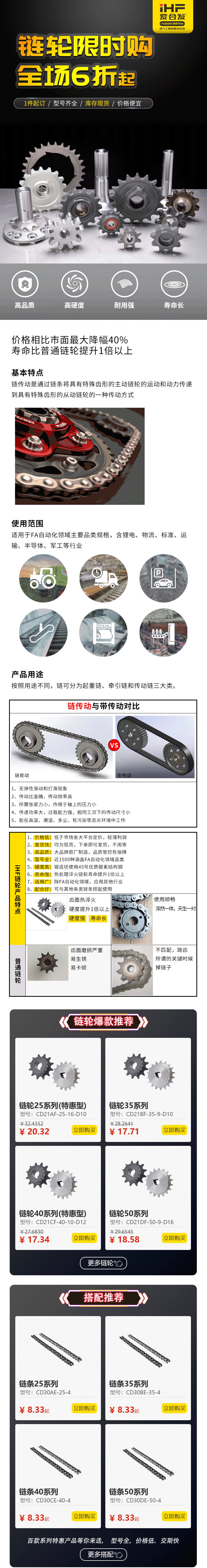 特惠現(xiàn)貨：愛合發(fā)鏈輪鏈條省錢耐用！